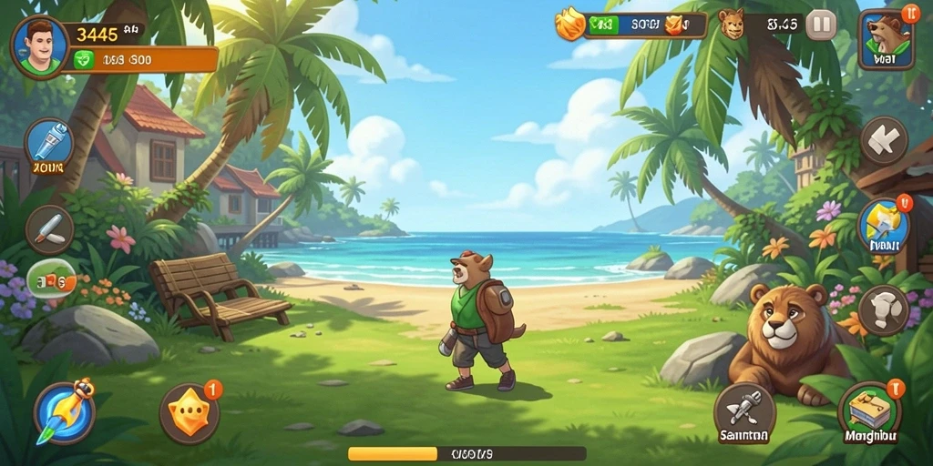 Tangkapan layar yang menunjukkan gameplay menyenangkan dari 3446.