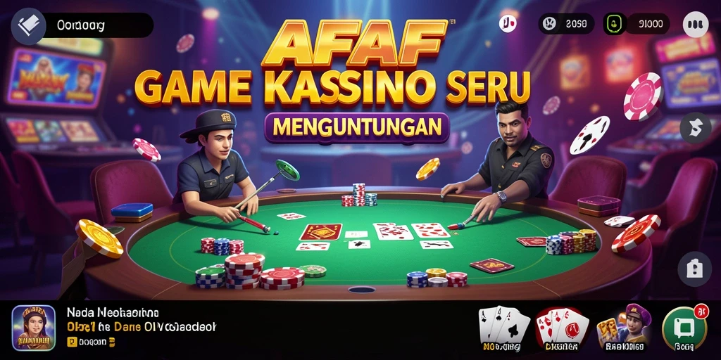 Screenshot AFAF menampilkan pemain tengah menikmati permainan kasino yang menyenangkan.