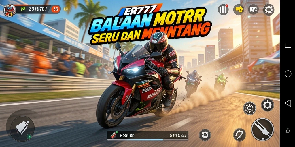 Gameplay seru balapan motor di ER777 dengan grafik menawan.