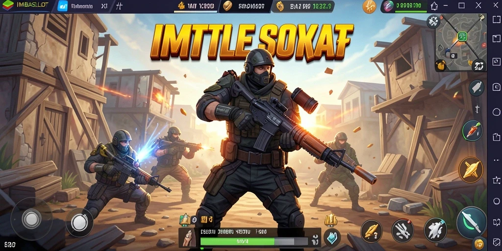 Tangkapan layar dari gameplay seru IMBASLOT Battle Royale.