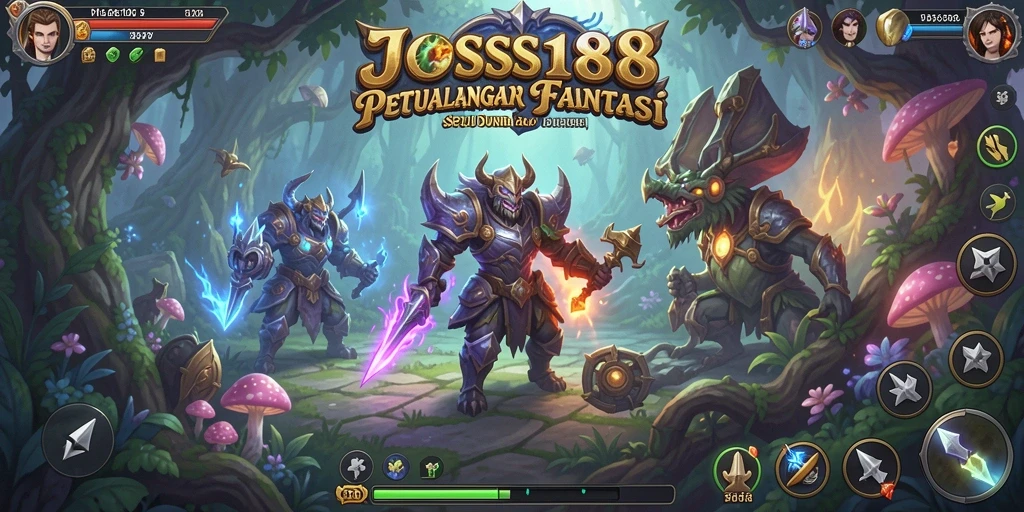 Gameplay seru saat menjelajahi dunia fantasi di JOSS188.