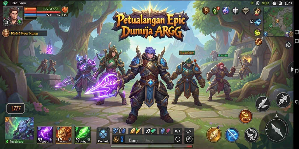 Screenshot gameplay L777 yang menampilkan pertarungan seru dalam dunia ARPG.