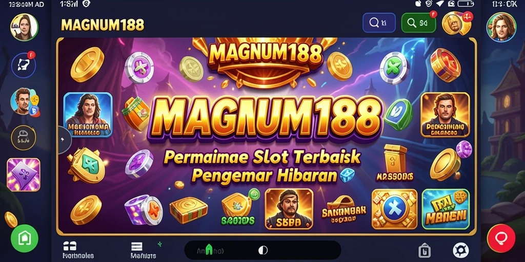 Tampilan gameplay <strong>MAGNUM188</strong> dengan efek visual yang memukau.