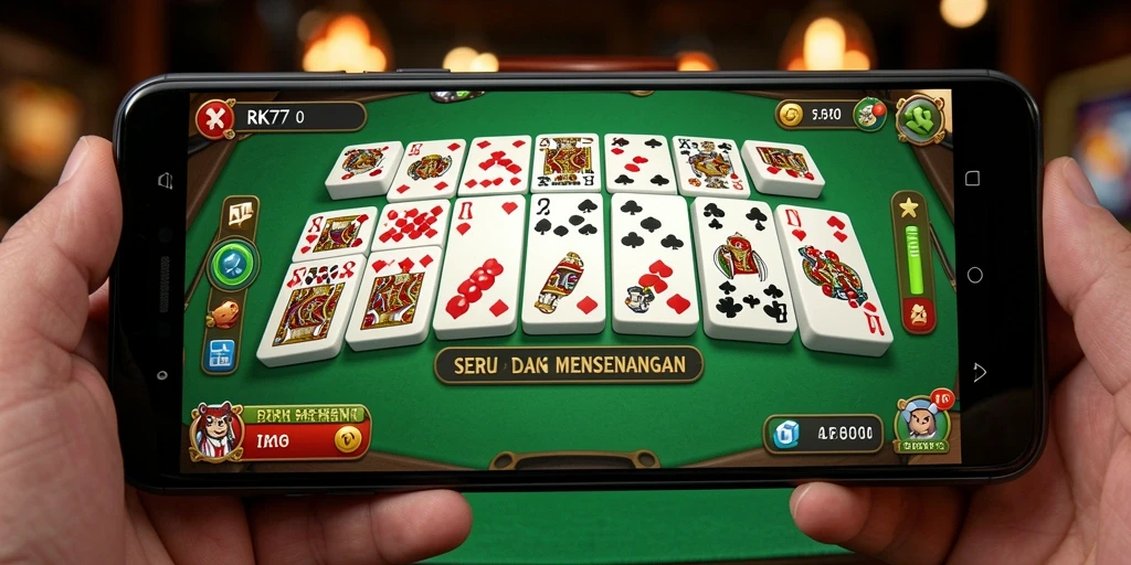 Gambaran visual gameplay Domino yang menarik dan interaktif.