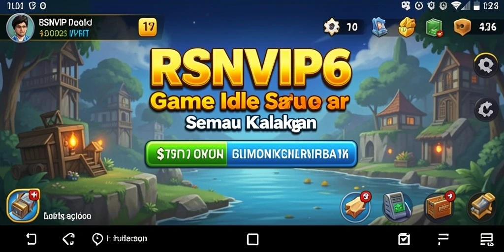 Tampilan gameplay menarik dari RSNVIP6 dengan elemen Idle yang mendebarkan.