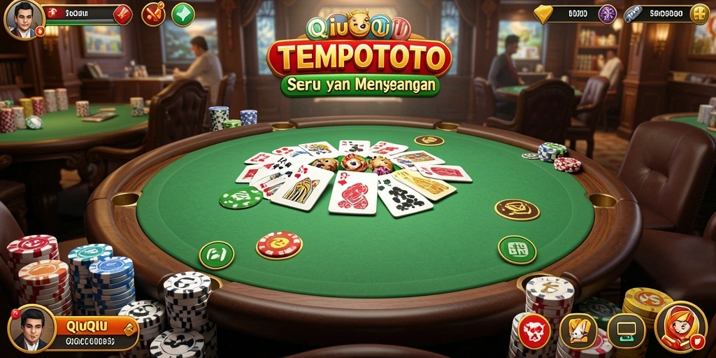 Gameplay seru di TEMPOTOTO dengan kartu QiuQiu.