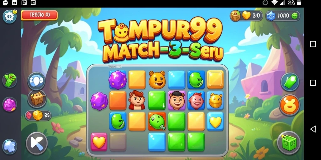 Screenshot menunjukkan gameplay seru dari TEMPUR99.