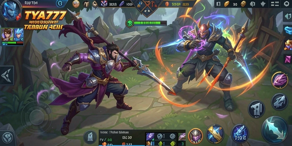 Tampilan gameplay TYA777 dengan aksi seru dan strategi tim.