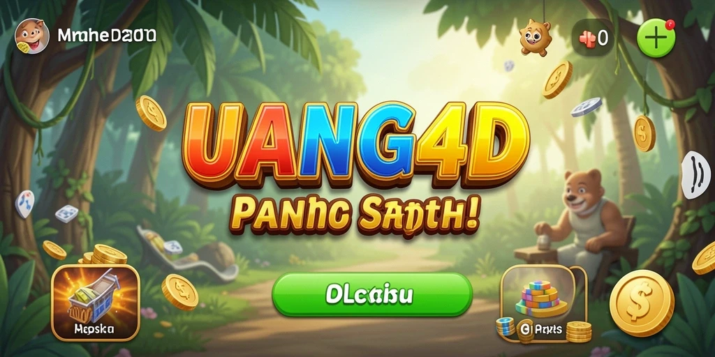 Tampilan gameplay UANG4D yang penuh warna dan menarik.