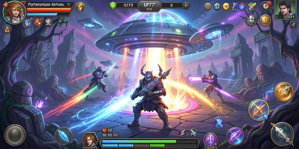 Tampilan seru gameplay Fighting di UFO777 dengan pertarungan epik.