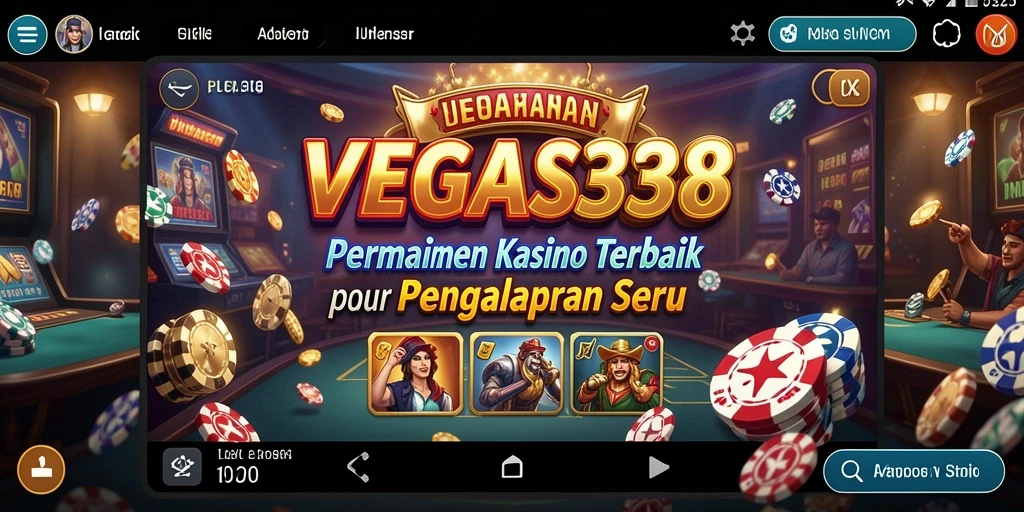 Tampilan gameplay menarik dari VEGAS338 dengan suasana kasino yang autentik.